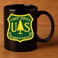 United States Us Forest Service Departt Of Agriculture 11oz C Handle Ceramic Mug