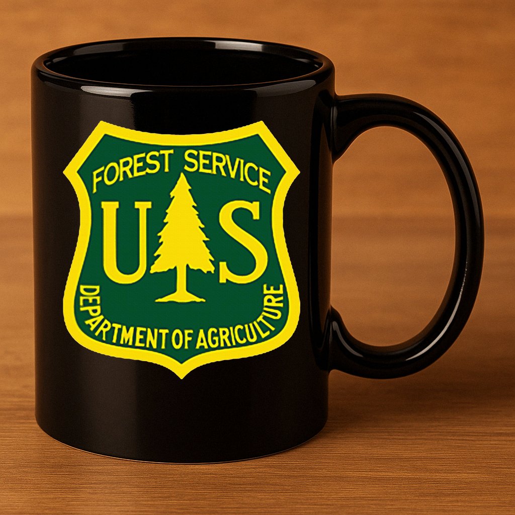 United States Us Forest Service Departt Of Agriculture 11oz C Handle Ceramic Mug