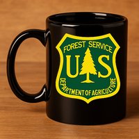 United States Us Forest Service Departt Of Agriculture 11oz C Handle Ceramic Mug