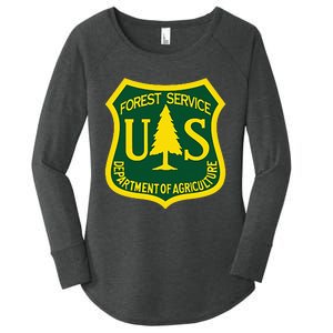 United States Us Forest Service Departt Of Agriculture Women's Perfect Tri Tunic Long Sleeve Shirt