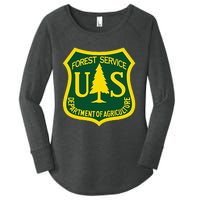 United States Us Forest Service Departt Of Agriculture Women's Perfect Tri Tunic Long Sleeve Shirt