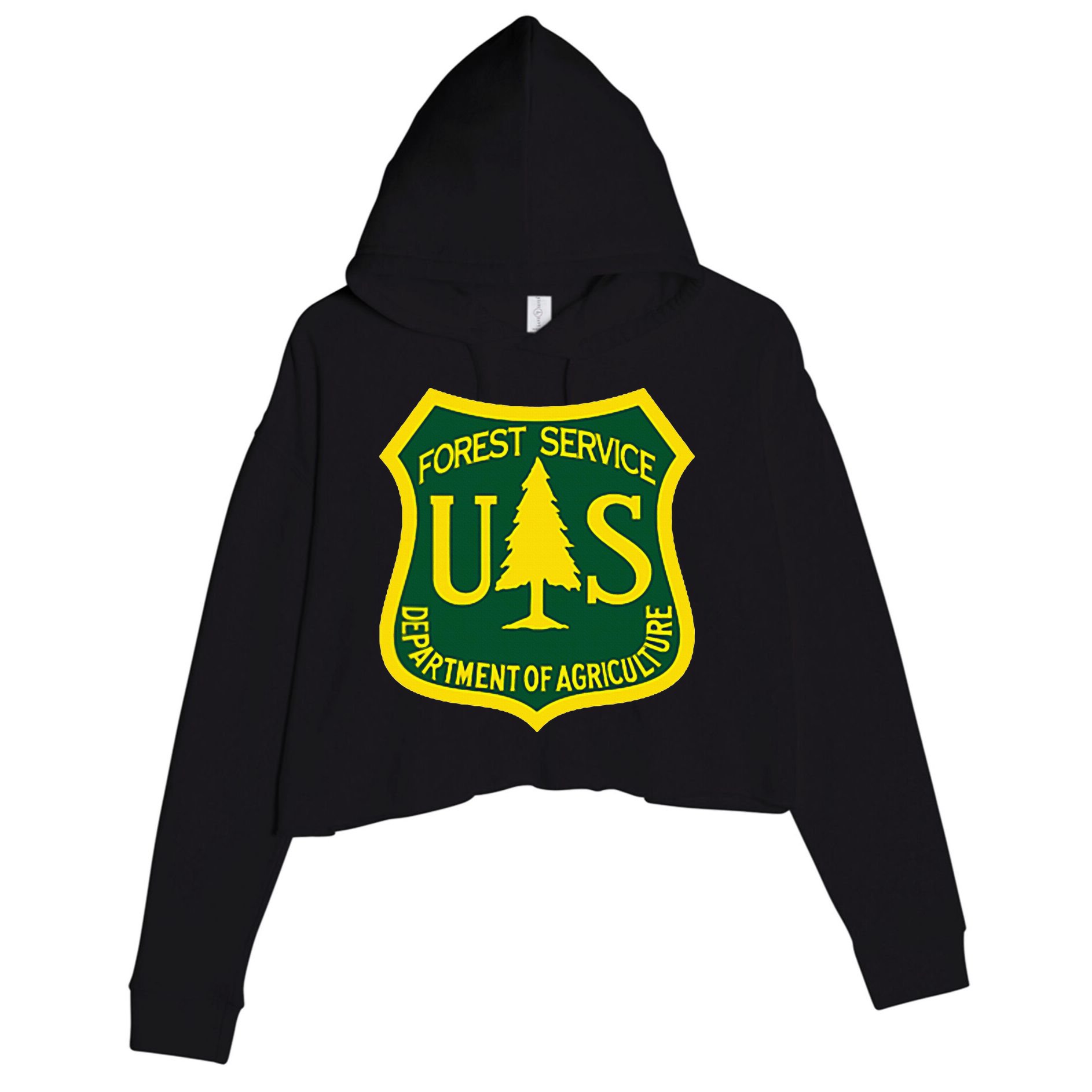 United States Us Forest Service Departt Of Agriculture Crop Fleece Hoodie