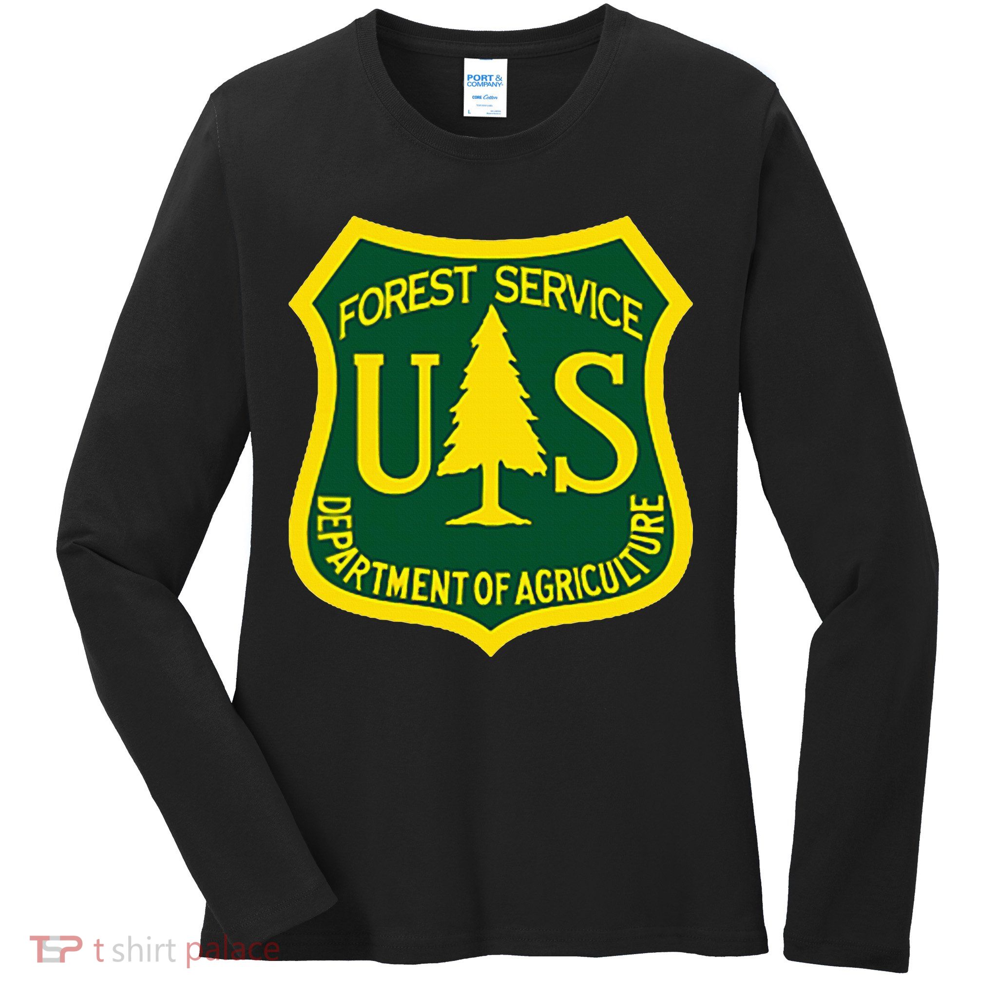 United States Us Forest Service Departt Of Agriculture Ladies Long Sleeve Shirt