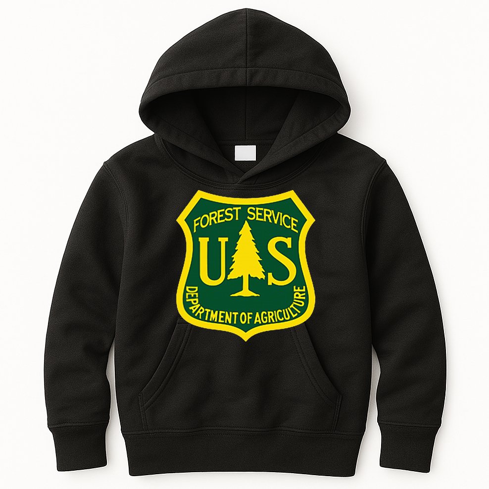 United States Us Forest Service Departt Of Agriculture Kids Hoodie