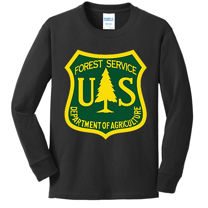 United States Us Forest Service Departt Of Agriculture Kids Long Sleeve Shirt