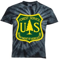 United States Us Forest Service Departt Of Agriculture Kids Tie-Dye T-Shirt