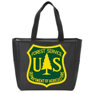 United States Us Forest Service Departt Of Agriculture Zip Tote Bag