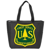 United States Us Forest Service Departt Of Agriculture Zip Tote Bag