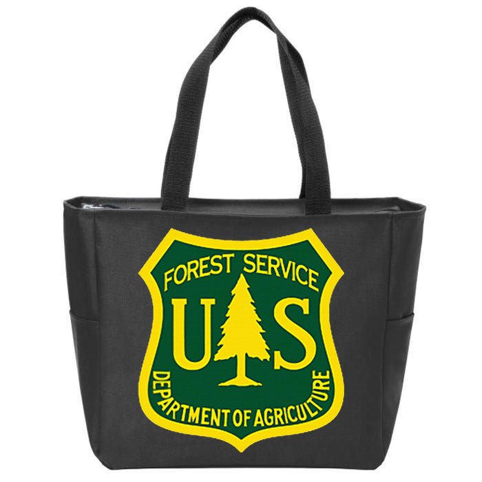 United States Us Forest Service Departt Of Agriculture Zip Tote Bag