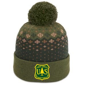 United States Us Forest Service Departt Of Agriculture The Baniff Cuffed Pom Beanie