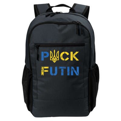 Puck Futin, I Stand With Ukraine, Support Ukraine Daily Commute Backpack