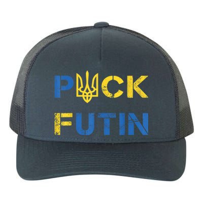 Puck Futin, I Stand With Ukraine, Support Ukraine Yupoong Adult 5-Panel Trucker Hat