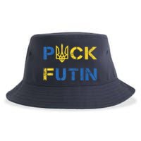 Puck Futin, I Stand With Ukraine, Support Ukraine Sustainable Bucket Hat