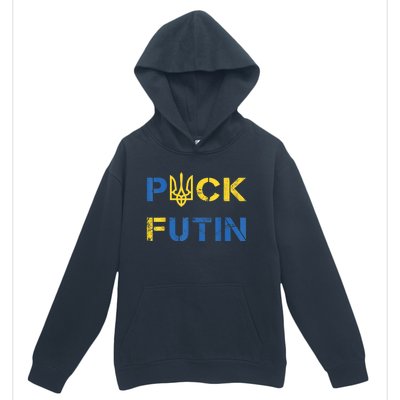 Puck Futin, I Stand With Ukraine, Support Ukraine Urban Pullover Hoodie