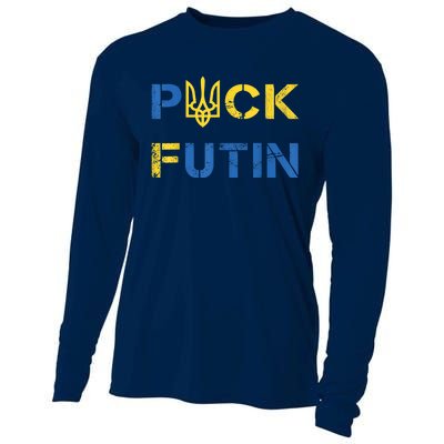 Puck Futin, I Stand With Ukraine, Support Ukraine Cooling Performance Long Sleeve Crew