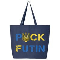 Puck Futin, I Stand With Ukraine, Support Ukraine 25L Jumbo Tote