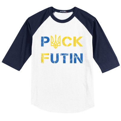 Puck Futin, I Stand With Ukraine, Support Ukraine Baseball Sleeve Shirt