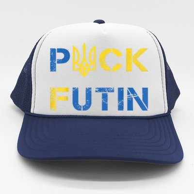 Puck Futin, I Stand With Ukraine, Support Ukraine Trucker Hat