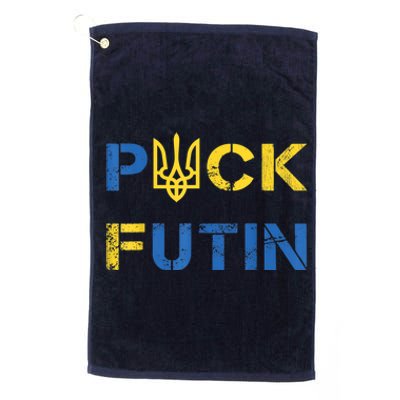 Puck Futin, I Stand With Ukraine, Support Ukraine Platinum Collection Golf Towel