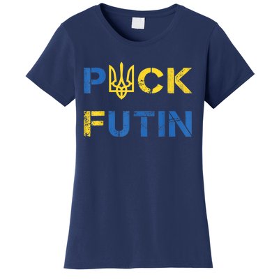 Puck Futin, I Stand With Ukraine, Support Ukraine Women's T-Shirt