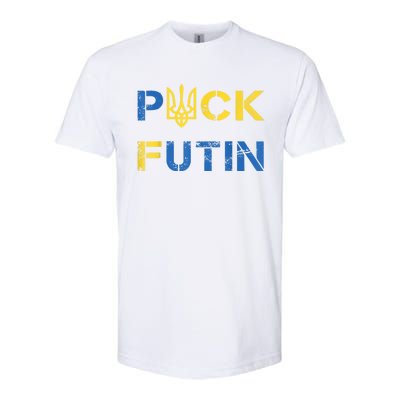 Puck Futin, I Stand With Ukraine, Support Ukraine Softstyle CVC T-Shirt