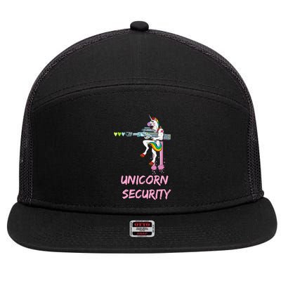 Unicorn Security 7 Panel Mesh Trucker Snapback Hat