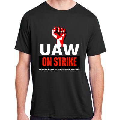 Uaw Strike United Auto Workers Union Strike Gift Walkout Red Adult ChromaSoft Performance T-Shirt