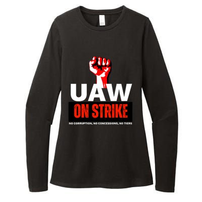 Uaw Strike United Auto Workers Union Strike Gift Walkout Red Womens CVC Long Sleeve Shirt