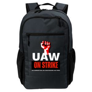 Uaw Strike United Auto Workers Union Strike Gift Walkout Red Daily Commute Backpack