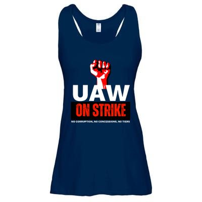 Uaw Strike United Auto Workers Union Strike Gift Walkout Red Ladies Essential Flowy Tank