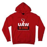 Uaw Strike United Auto Workers Union Strike Gift Walkout Red Hoodie