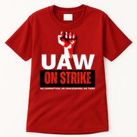 Uaw Strike United Auto Workers Union Strike Gift Walkout Red Tall T-Shirt