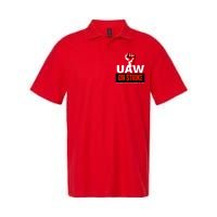 Uaw Strike United Auto Workers Union Strike Gift Walkout Red Softstyle Adult Sport Polo