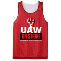 Uaw Strike United Auto Workers Union Strike Gift Walkout Red Mesh Reversible Basketball Jersey Tank