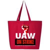 Uaw Strike United Auto Workers Union Strike Gift Walkout Red 25L Jumbo Tote