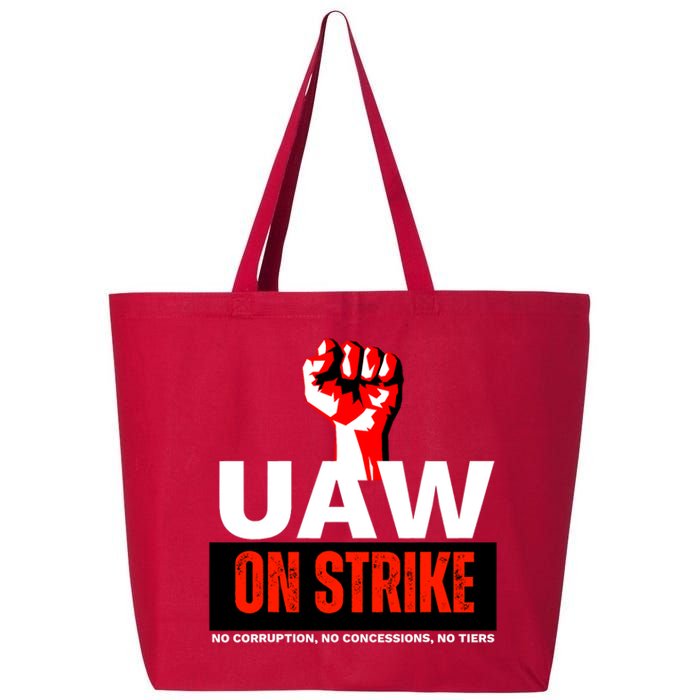 Uaw Strike United Auto Workers Union Strike Gift Walkout Red 25L Jumbo Tote