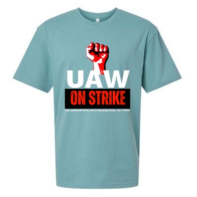 Uaw Strike United Auto Workers Union Strike Gift Walkout Red Sueded Cloud Jersey T-Shirt