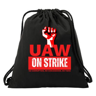 Uaw Strike United Auto Workers Union Strike Gift Drawstring Bag