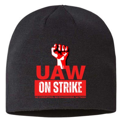 Uaw Strike United Auto Workers Union Strike Gift Sustainable Beanie