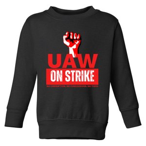 Uaw Strike United Auto Workers Union Strike Gift Toddler Sweatshirt