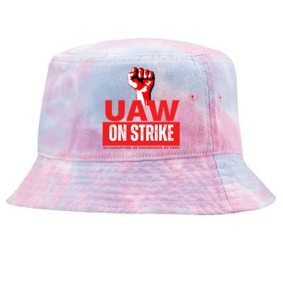 Uaw Strike United Auto Workers Union Strike Gift Tie-Dyed Bucket Hat