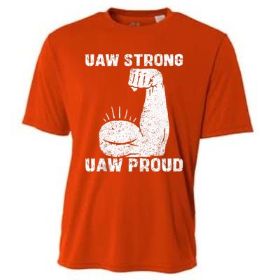 Uaw Strong Uaw Proud Union Pride Uaw Laborer Worker Cooling Performance Crew T-Shirt