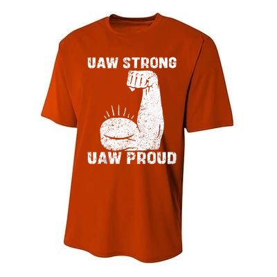 Uaw Strong Uaw Proud Union Pride Uaw Laborer Worker Performance Sprint T-Shirt