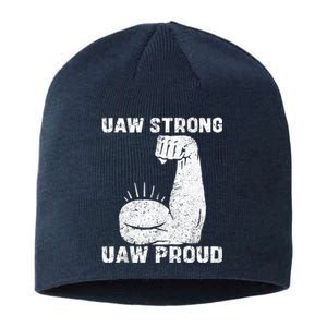 Uaw Strong Uaw Proud Union Pride Uaw Laborer Worker Sustainable Beanie