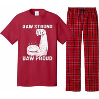 Uaw Strong Uaw Proud Union Pride Uaw Laborer Worker Pajama Set