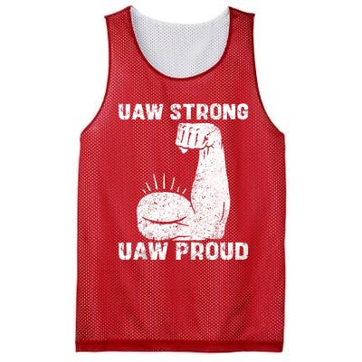 Uaw Strong Uaw Proud Union Pride Uaw Laborer Worker Mesh Reversible Basketball Jersey Tank