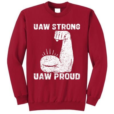 Uaw Strong Uaw Proud Union Pride Uaw Laborer Worker Tall Sweatshirt