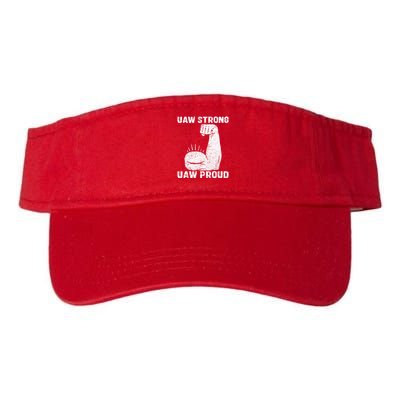 Uaw Strong Uaw Proud Union Pride Uaw Laborer Worker Valucap Bio-Washed Visor