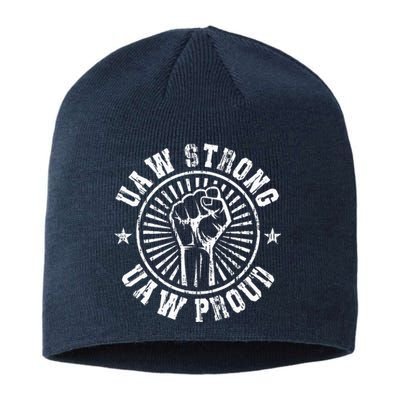 UAW Strong UAW Proud Union Pride UAW Laborer Worker Sustainable Beanie