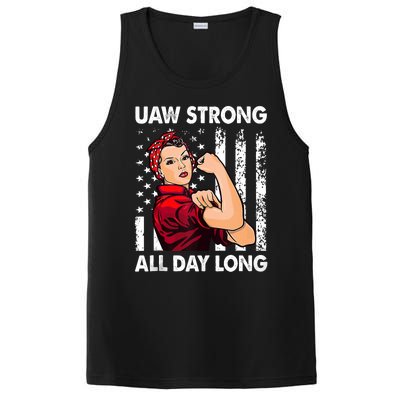 Uaw Strong Uaw Laborer Worker Uaw Proud Union Pride PosiCharge Competitor Tank